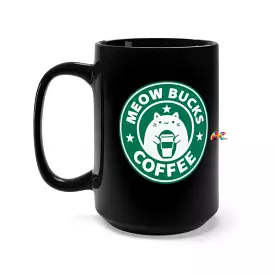 Meowbucks Black Coffee Mug