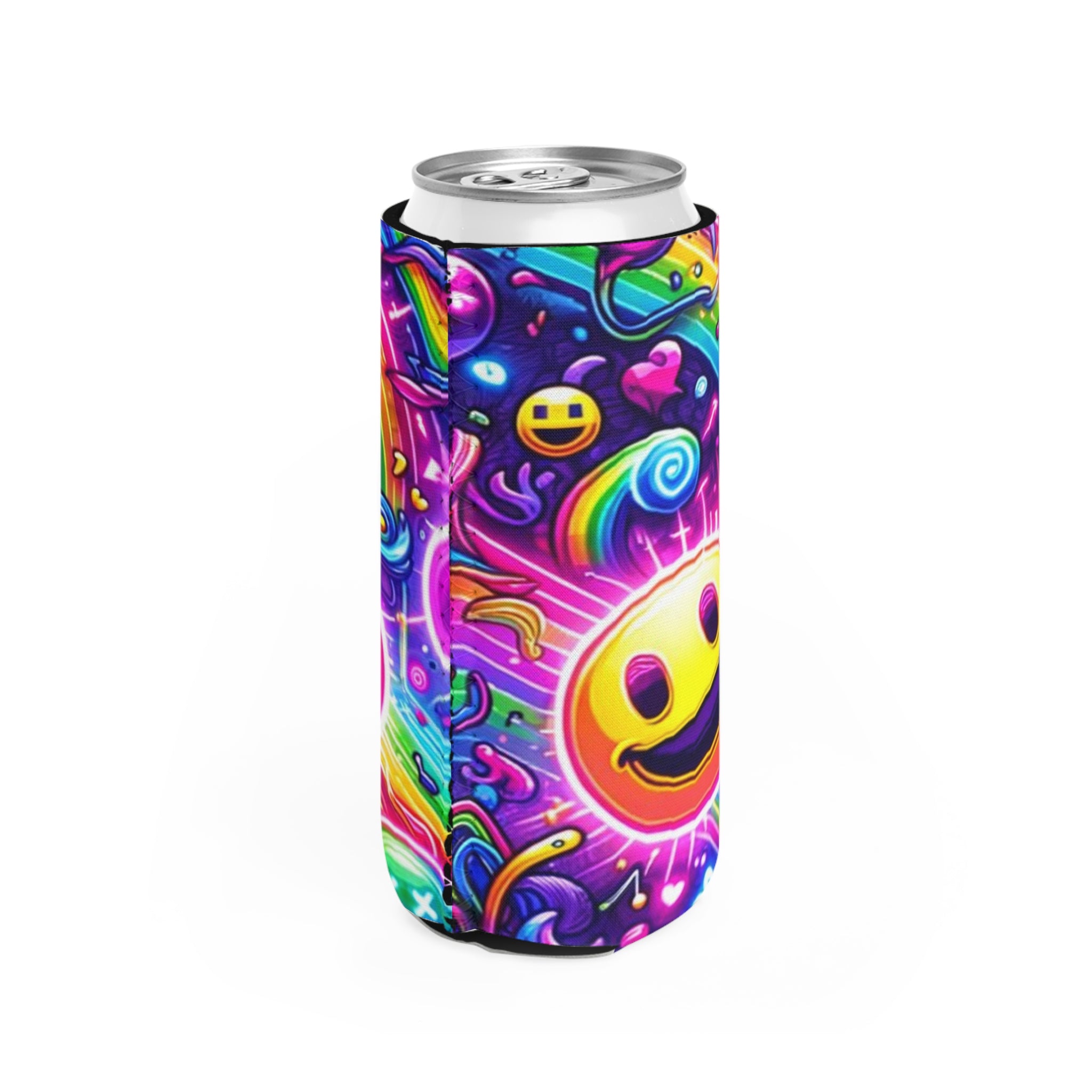 Neon Joy Slim Can Cooler