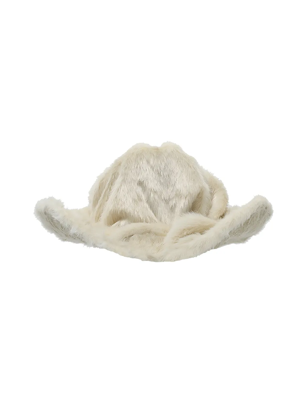 Ninamounah Antler Ecru Fuzzy Cowboy Hat