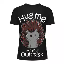 OWN RISK HUG T - BLACK