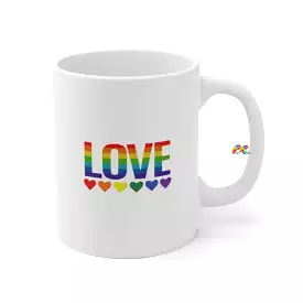 Pride/LGBTQ White Ceramic Mug Pride Gift