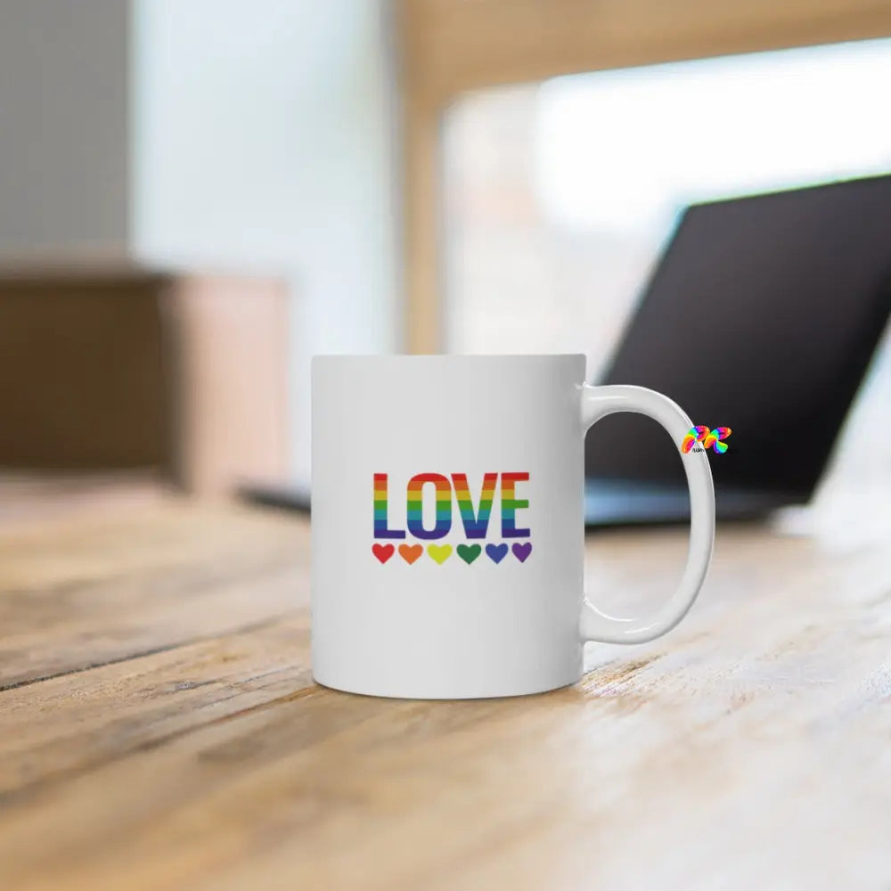 Pride/LGBTQ White Ceramic Mug Pride Gift