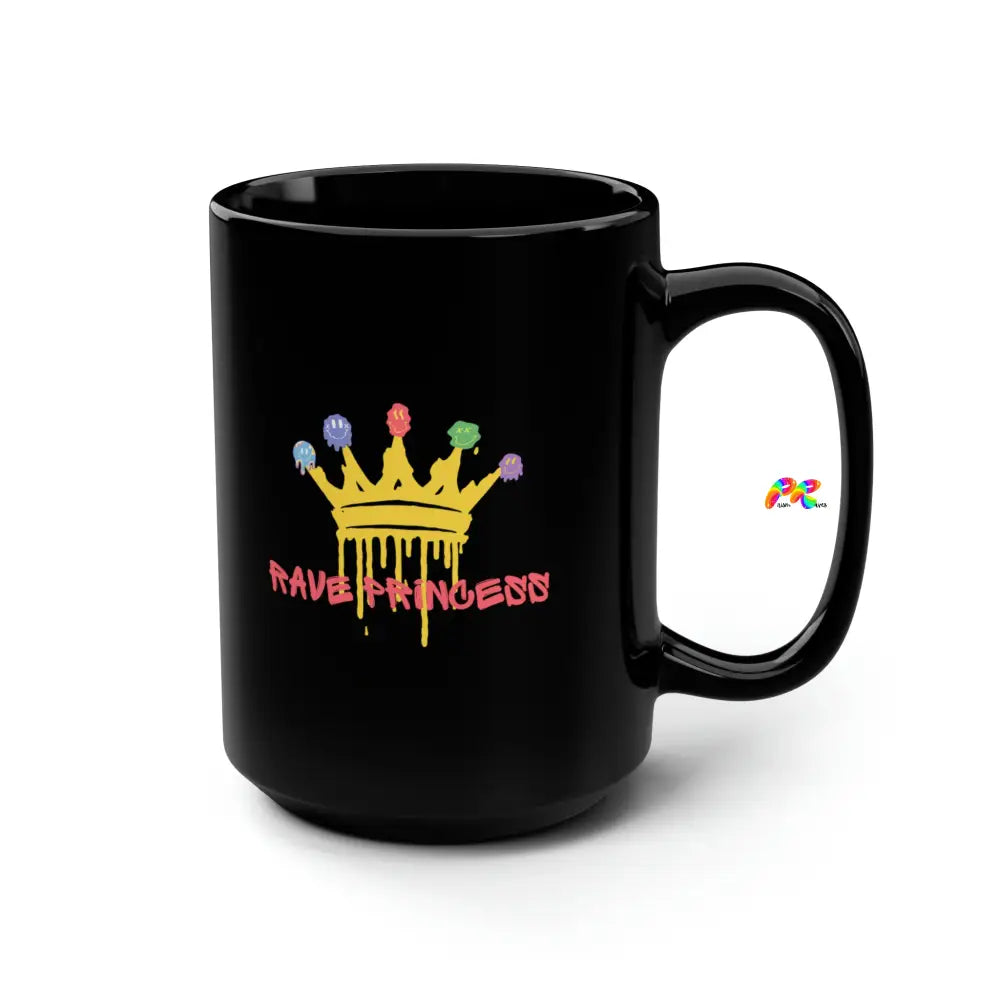 Rave Princess Black Mug, 15oz