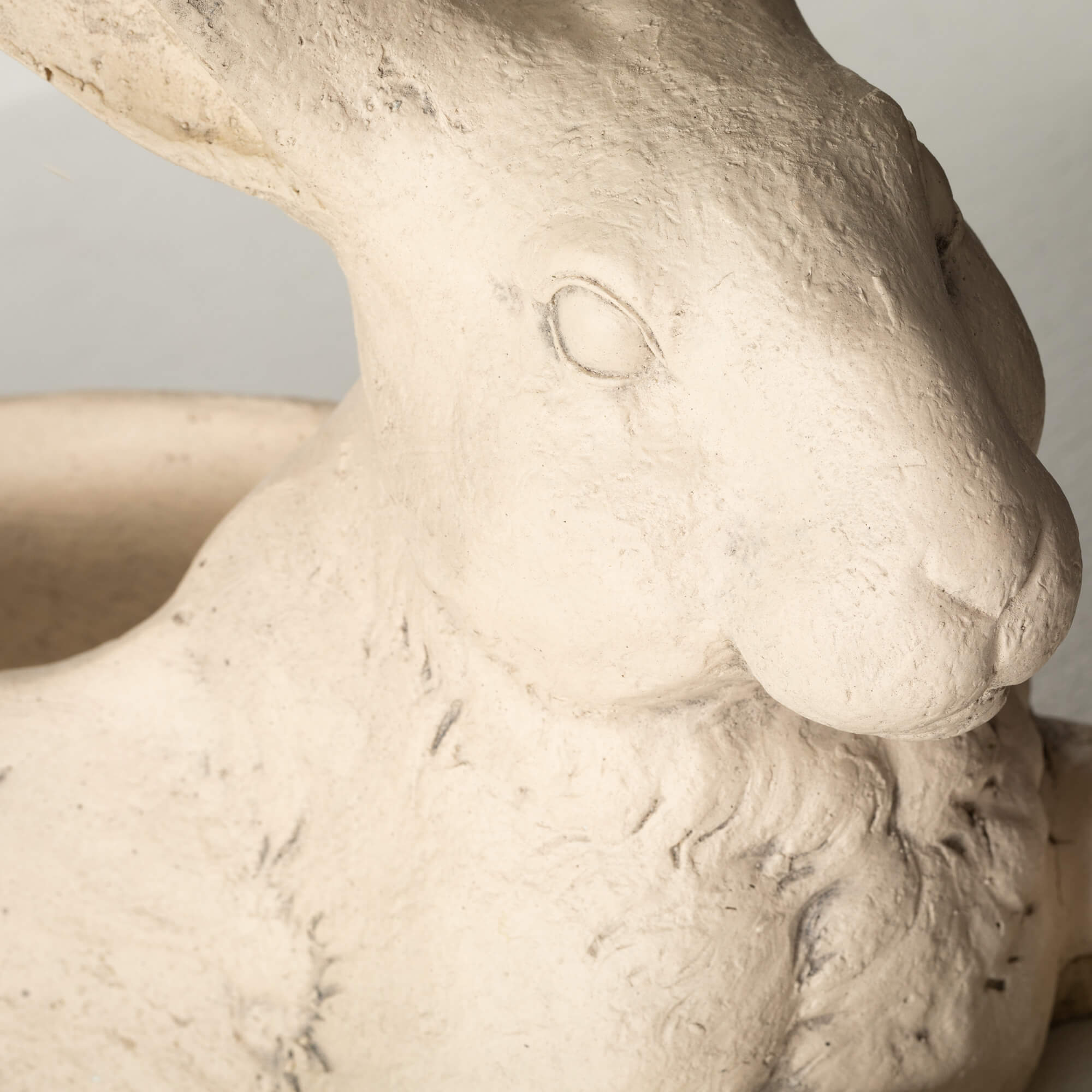 Reclining Cream Hare Planter