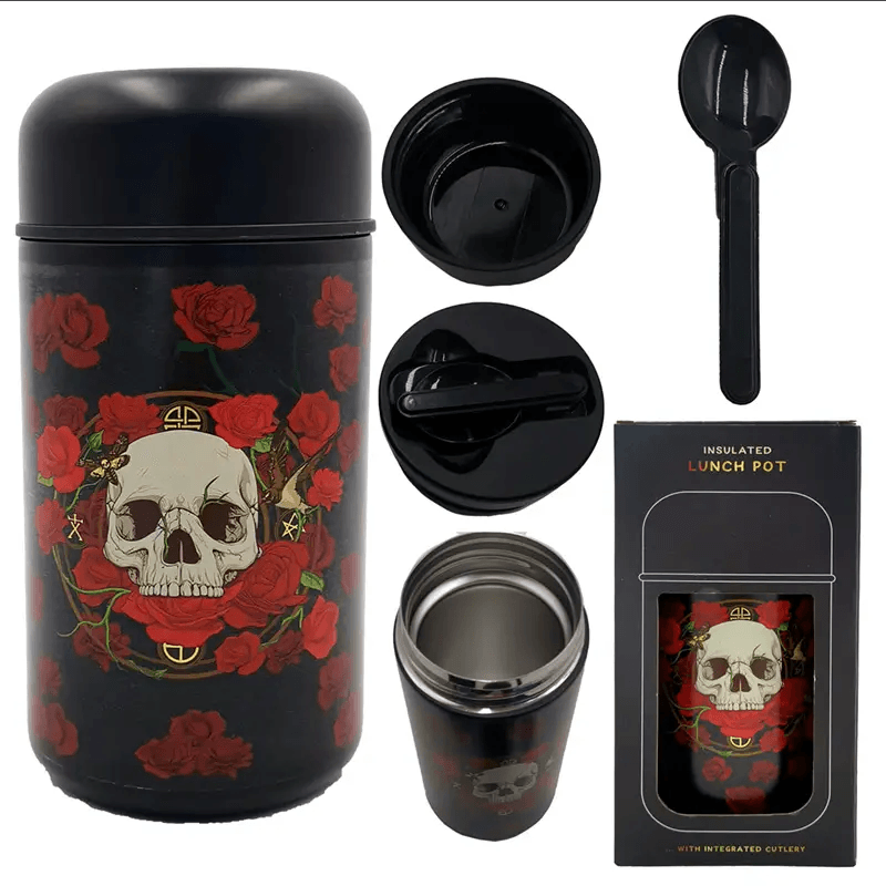 Skulls & Roses Stainless Insulated Lunch Pot 500ml