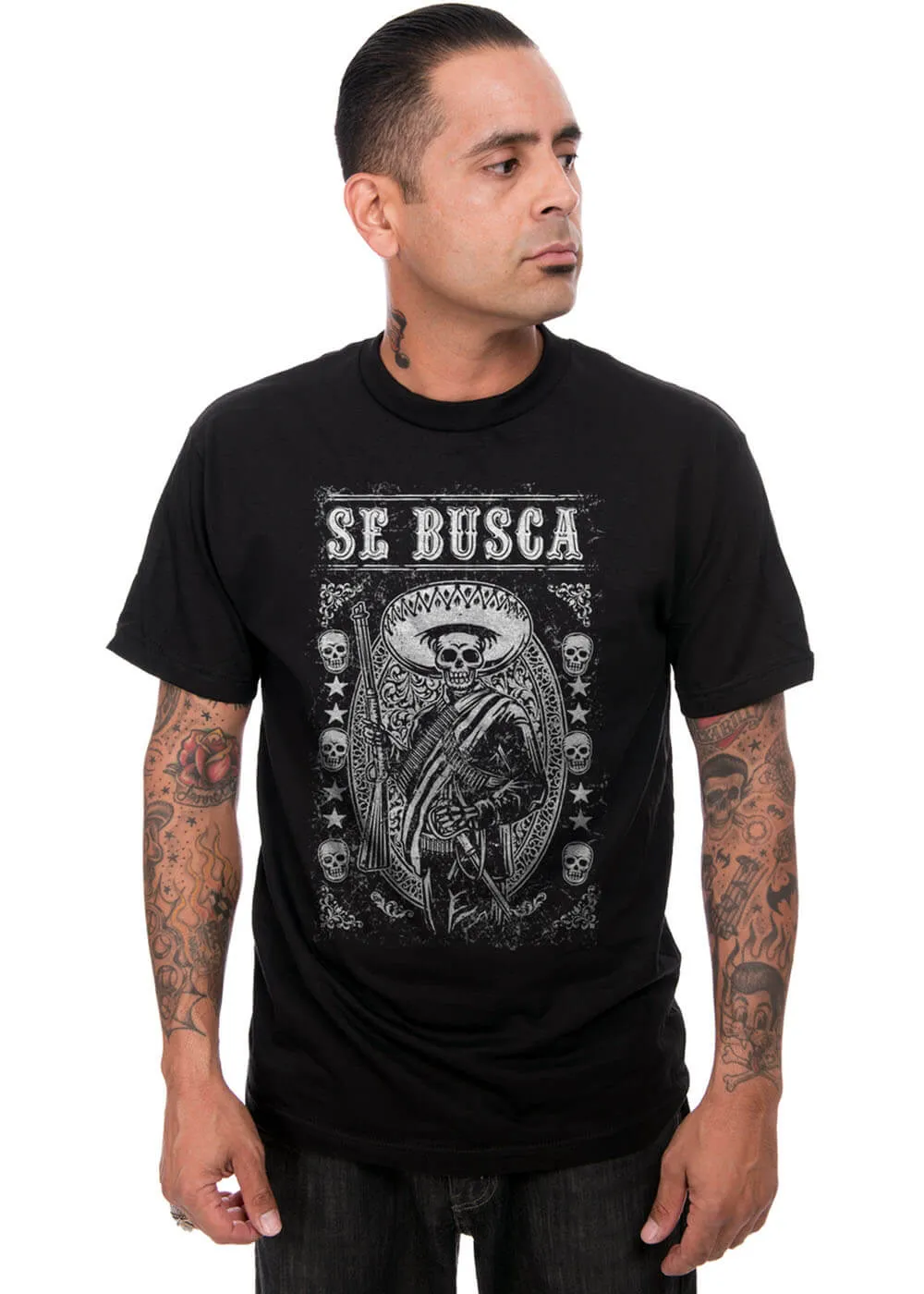 Steady Clothing Men's Se Busca T-Shirt Black