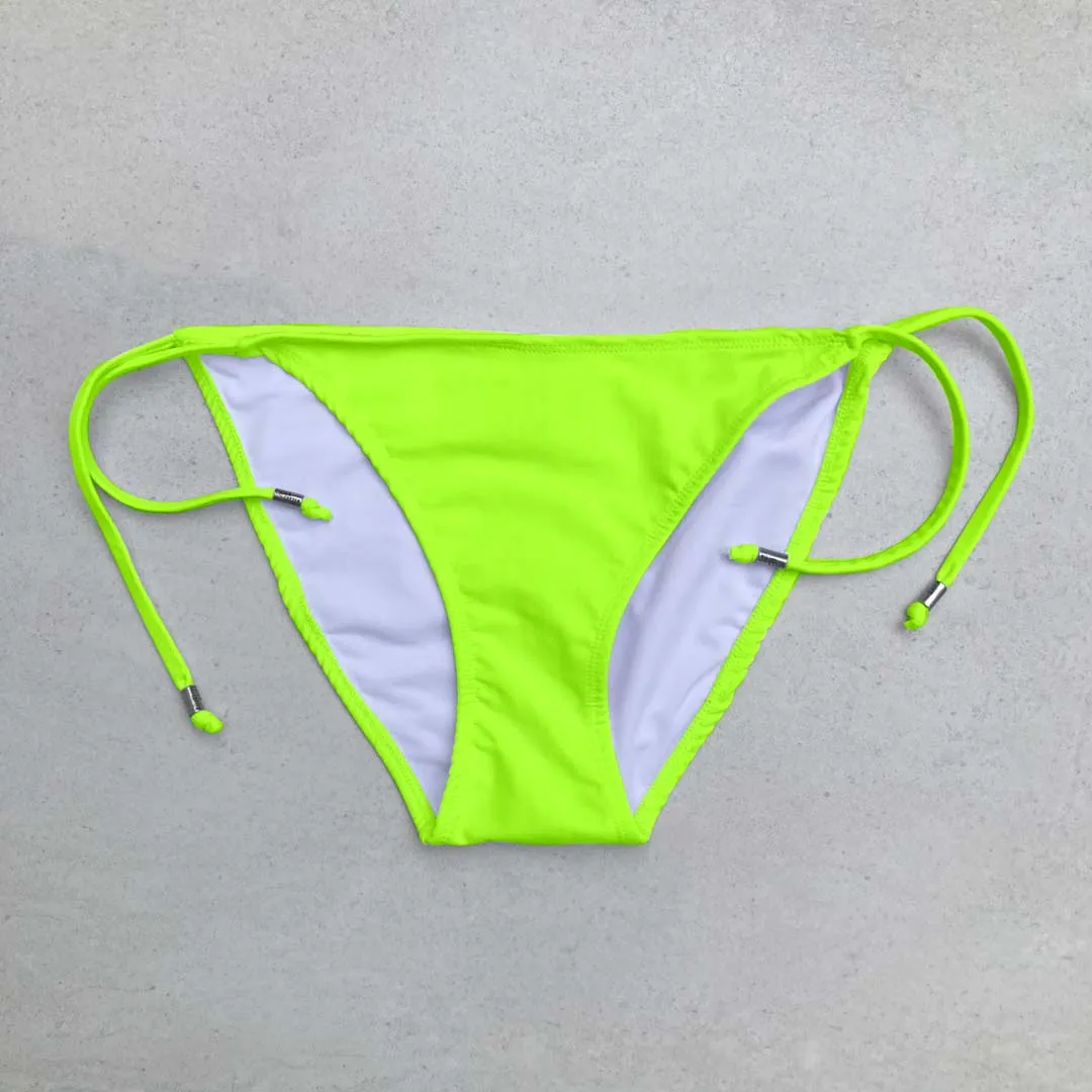 String Bikini Bottom - LUMO LIME