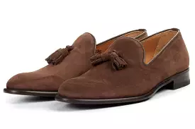 The Chaplin Tassel Loafer - Cafe Suede