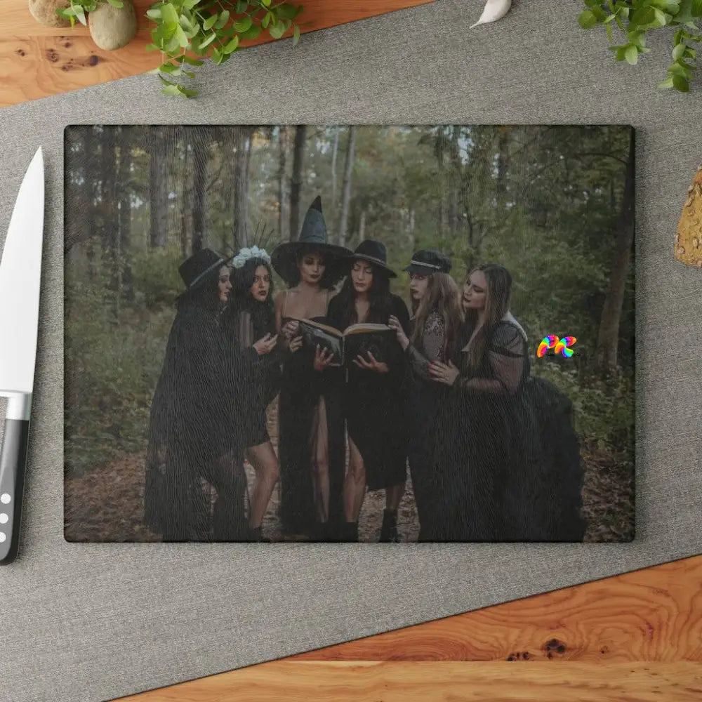 Three Witches, Glass Cutting Board, Cosplay Moon, Two Sizes