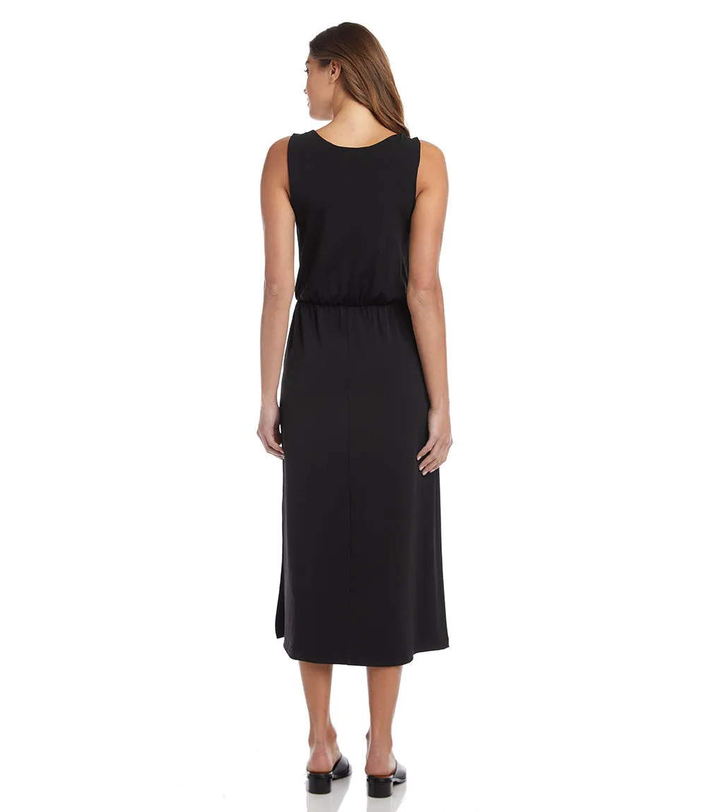 Tie-Front Midi Travel Dress