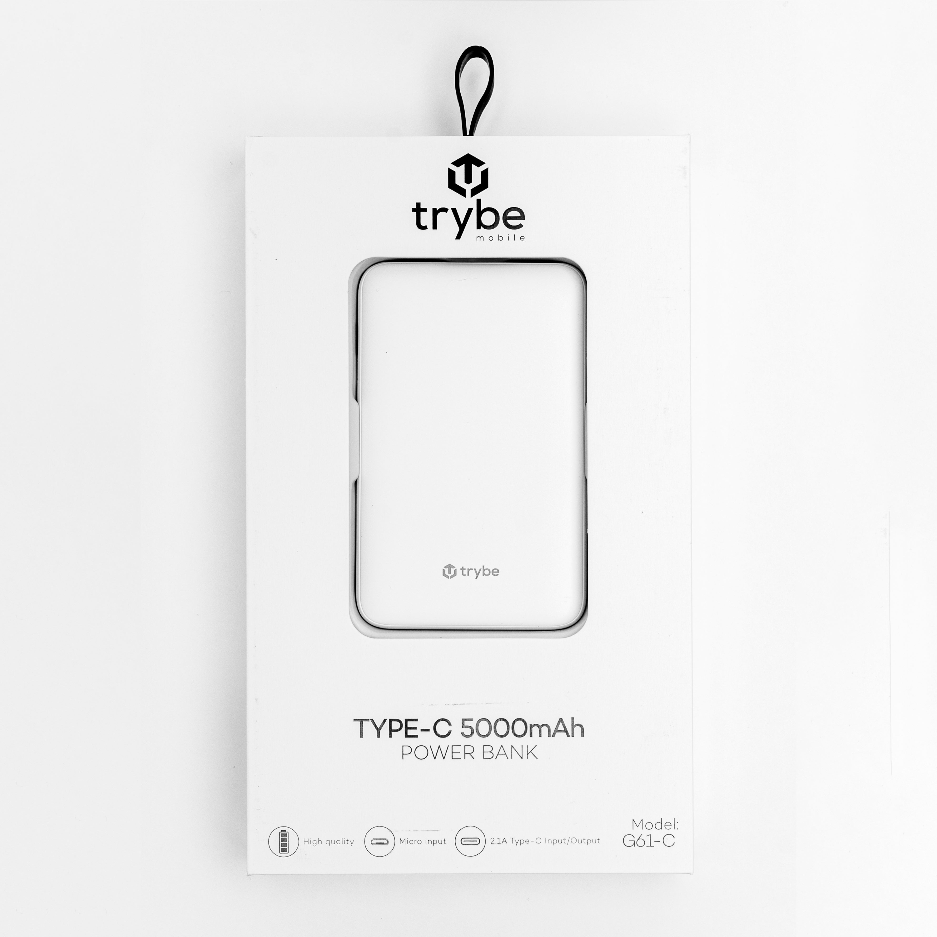 Trybe 5000mAh Dual USB-A + USB-C G61-C Power Bank