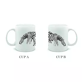 Valentine Gifts Ashore Zebra Matching Coffe Cups