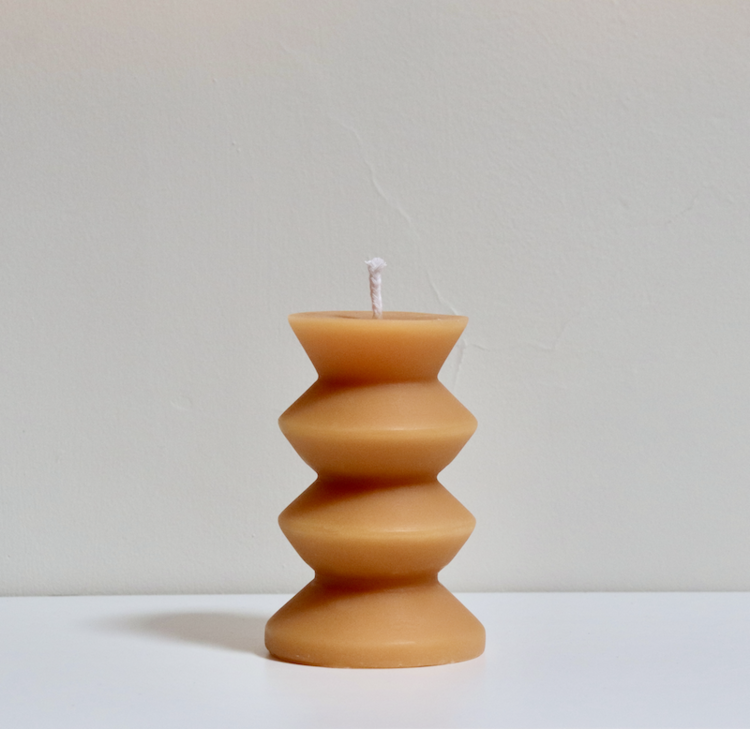 Wave Pillar Candle