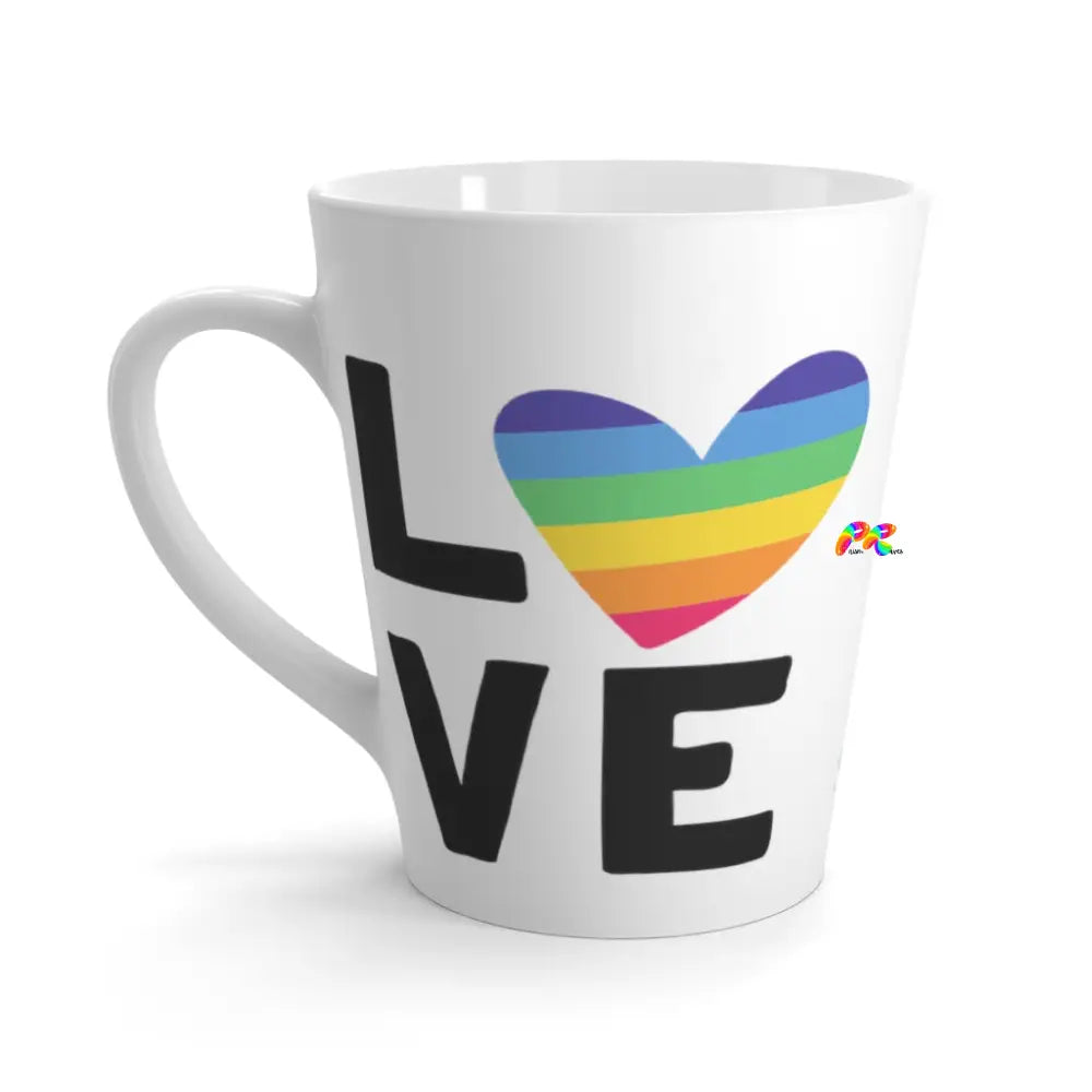 White Ceramic Pride Coffee Mug, LGBTQ Gifts