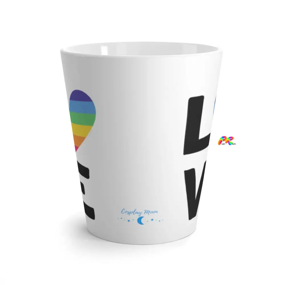 White Ceramic Pride Coffee Mug, LGBTQ Gifts