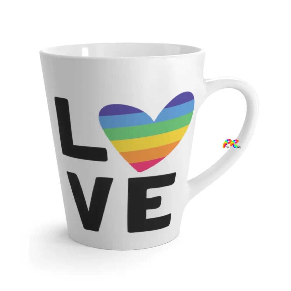 White Ceramic Pride Coffee Mug, LGBTQ Gifts