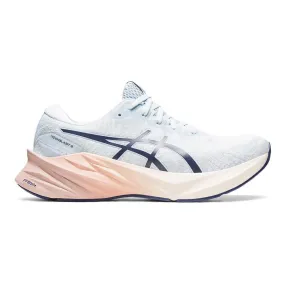 Women's ASICS Novablast 3, Sky/Cream, 9 B Medium