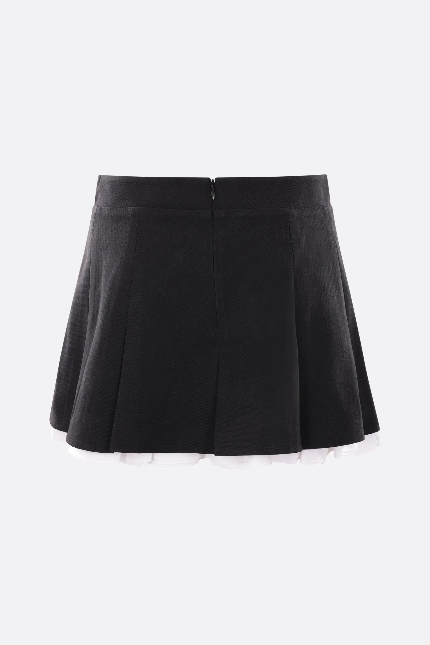 wool and silk twill miniskirt